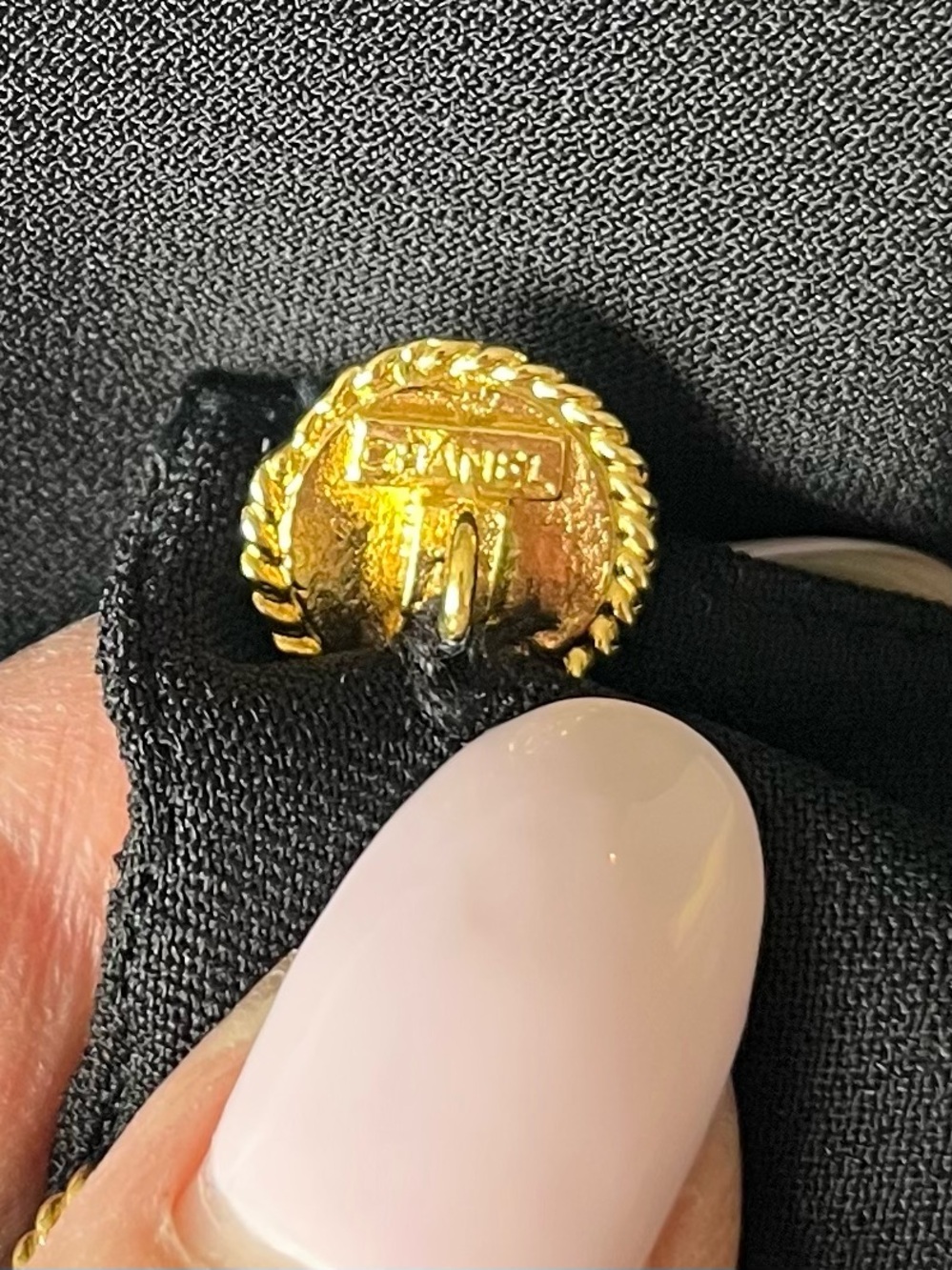 CHANEL Black Double-Breasted Wool Blazer & Skirt Set with Gold Buttons - Picture 11 of 17